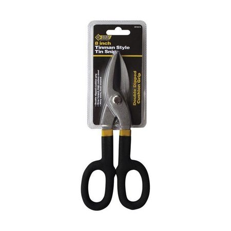 STEEL GRIP Steel Grip 2796605 8 in. Carbon Steel Straight Tin Snips; Black 2796605